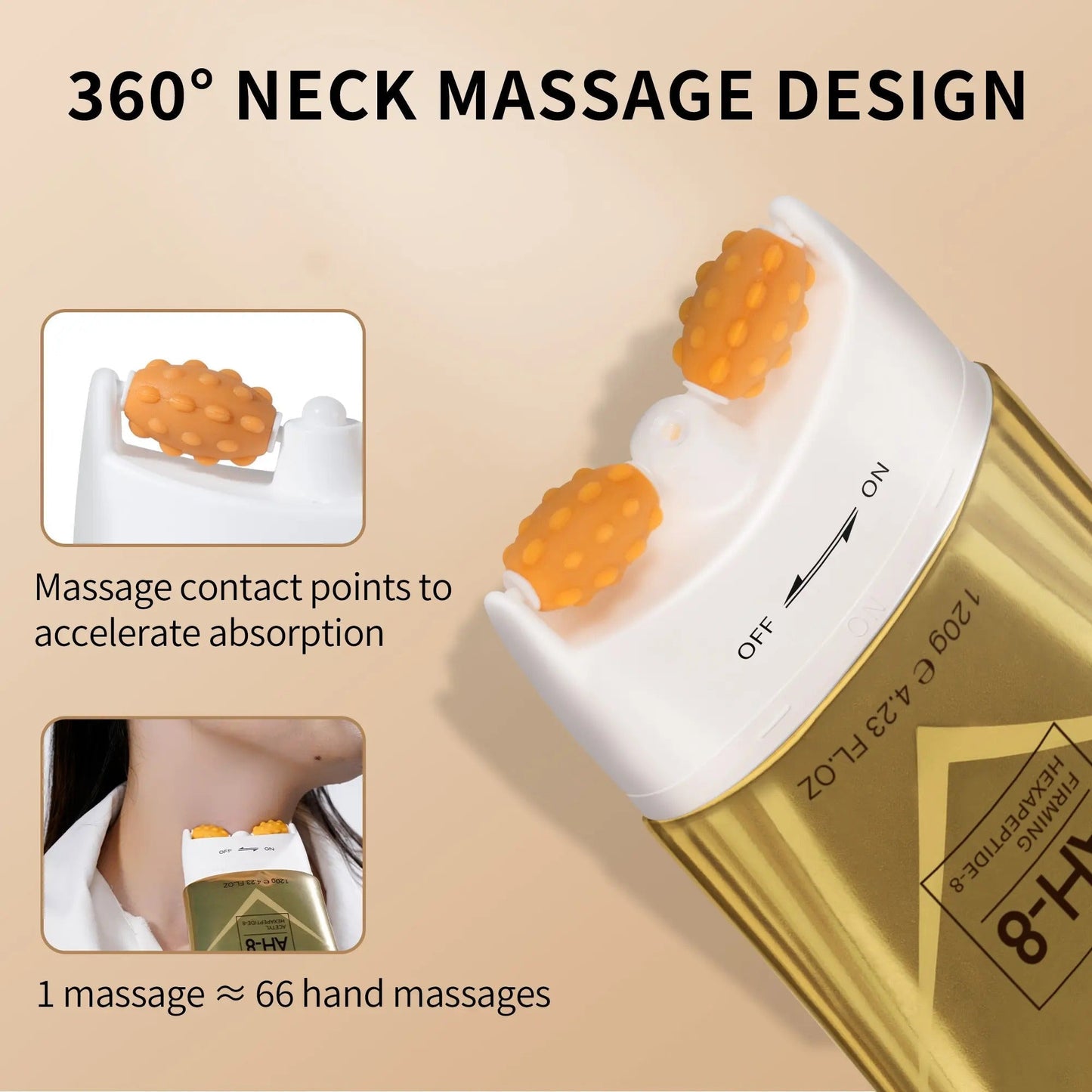 Skin Firming Cream With Massage Roller
